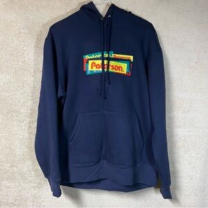 Paterson League Made For Play Box Logo Hoodie Mens Medium Blue